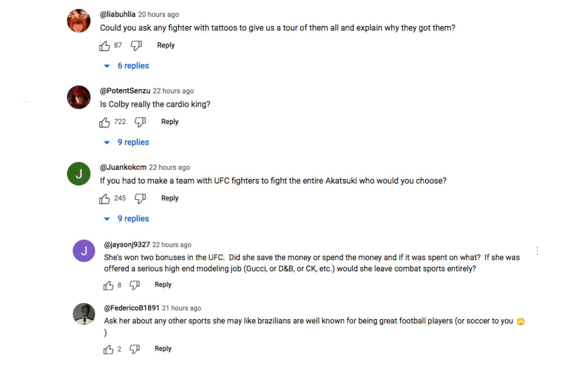 Fans respond with questions to be asked from Polyana Viana